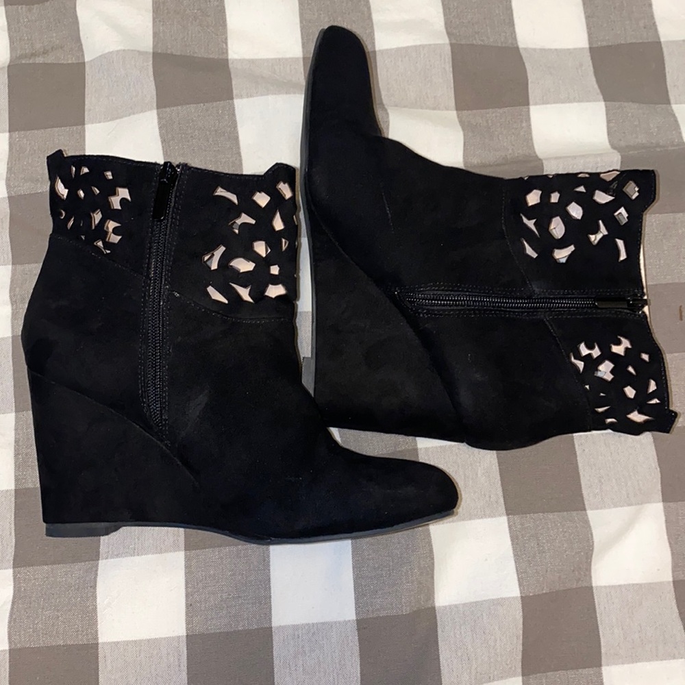 Torrid Black wedge bootie